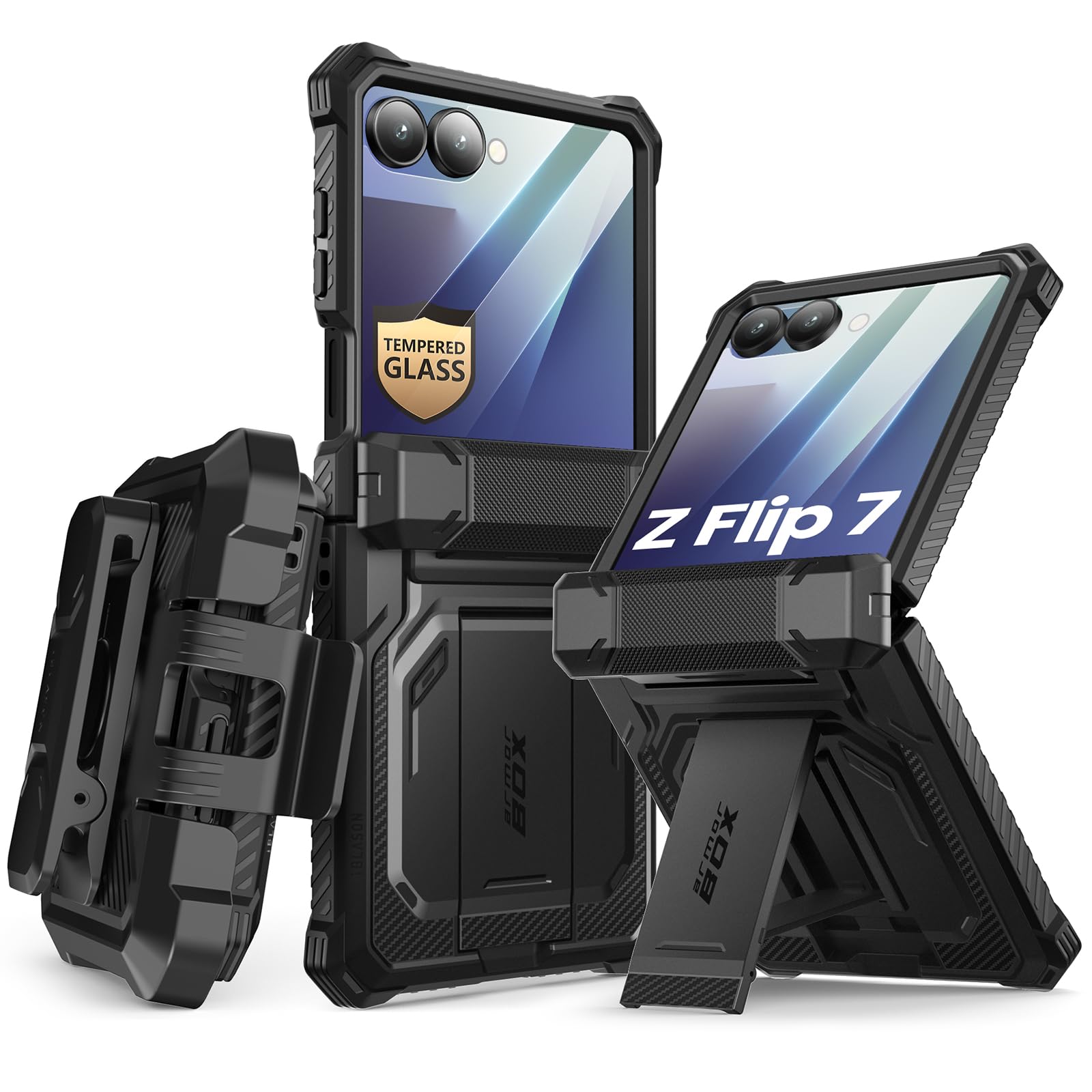 Amazon.co.jp: i-Blason Samsung Galaxy Z Flip 7用ケース スタンド